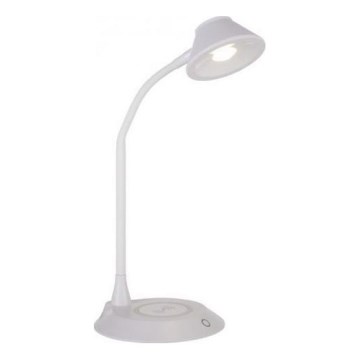 JUST LIGHT. 14414-16 - Lampada da tavolo LED dimmerabile flessibile con ricarica wireless PUCKI LED/4,5W/230V bianca