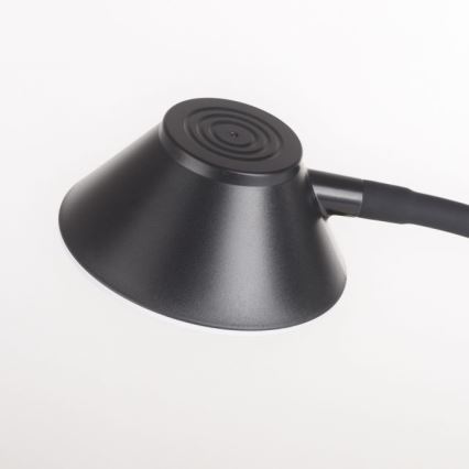 JUST LIGHT. 14414-18 - Lampada da tavolo flessibile dimmerabile con ricarica wireless PUCKI LED/4,5W/230V nera