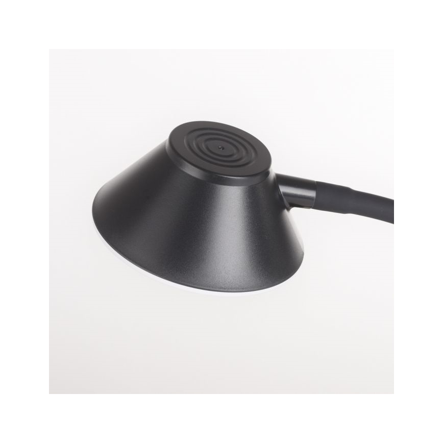 JUST LIGHT. 14414-18 - Lampada da tavolo flessibile dimmerabile con ricarica wireless PUCKI LED/4,5W/230V nera