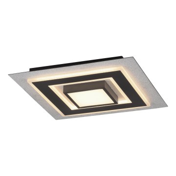 JUST LIGHT. 14439-21 - Plafoniera LED CICHIO LED/18,5W/230V + LED/9W 40x40 cm nero