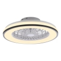 JUST LIGHT. 14447-18 - LED RGBW Ventilatore da soffitto dimmerabile con luce integrata LENO LED/44W/230V 3000-6500K Ø 48,6 cm bianco + telecomando