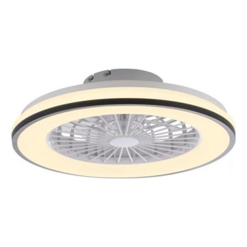 JUST LIGHT. 14447-18 - Ventilatore da soffitto dimmerabile LED RGBW con luce LENO LED/44W/230V 3000-6500K diam. 48,6 cm bianco + telecomando