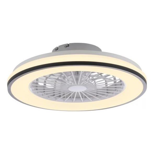 JUST LIGHT. 14447-18 - Ventilatore da soffitto dimmerabile LED RGBW con luce LENO LED/44W/230V 3000-6500K diam. 48,6 cm bianco + telecomando