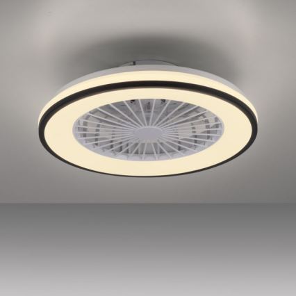 JUST LIGHT. 14447-18 - Ventilatore da soffitto dimmerabile LED RGBW con luce LENO LED/44W/230V 3000-6500K diam. 48,6 cm bianco + telecomando