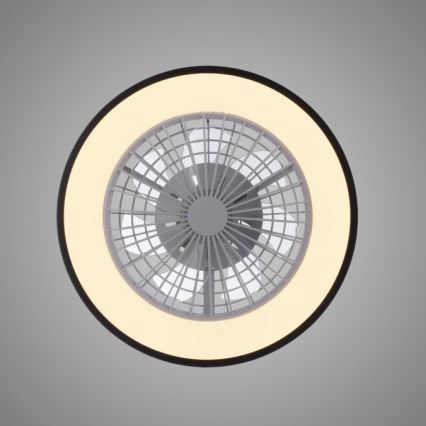 JUST LIGHT. 14447-18 - Ventilatore da soffitto dimmerabile LED RGBW con luce LENO LED/44W/230V 3000-6500K diam. 48,6 cm bianco + telecomando