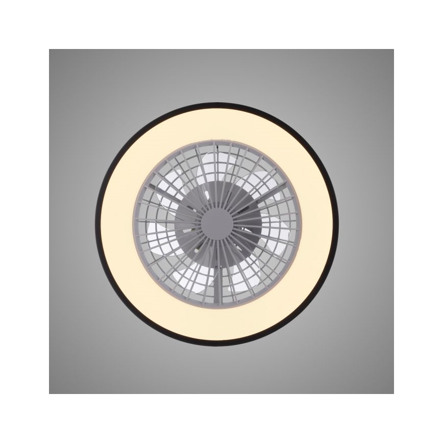 JUST LIGHT. 14447-18 - Ventilatore da soffitto dimmerabile LED RGBW con luce LENO LED/44W/230V 3000-6500K diam. 48,6 cm bianco + telecomando