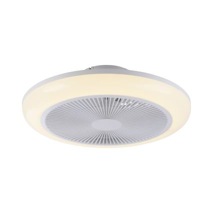 JUST LIGHT. 14623-16 - Ventilatore da soffitto LED RGBW dimmerabile con luce BRENDA LED/22W/230V 3000-6000K Ø 46 cm bianco + telecomando