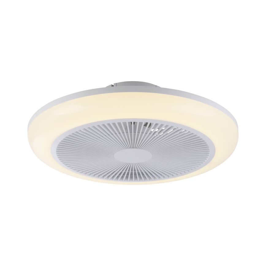 JUST LIGHT. 14623-16 - Ventilatore da soffitto LED RGBW dimmerabile con luce BRENDA LED/22W/230V 3000-6000K Ø 46 cm bianco + telecomando