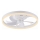 JUST LIGHT. 14624-16 - Ventilatore da soffitto dimmerabile con luce LED RITA LED/22W/230V 3000-6000K Ø 50 cm bianco + telecomando
