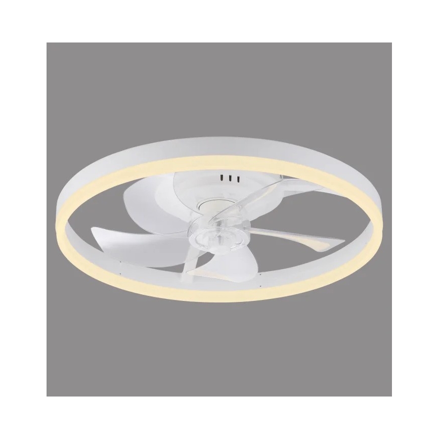 JUST LIGHT. 14624-16 - Ventilatore da soffitto dimmerabile con luce LED RITA LED/22W/230V 3000-6000K Ø 50 cm bianco + telecomando
