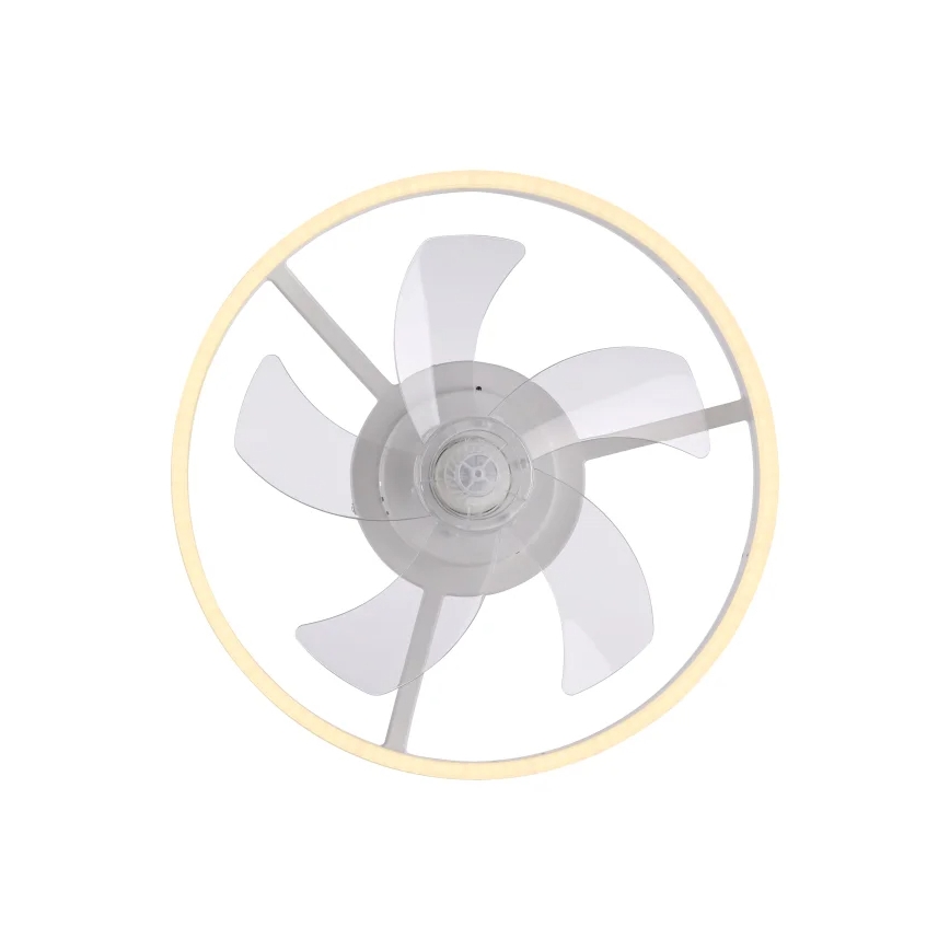 JUST LIGHT. 14624-16 - Ventilatore da soffitto dimmerabile con luce LED RITA LED/22W/230V 3000-6000K Ø 50 cm bianco + telecomando