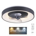 JUST LIGHT. 14644-18 - LED Plafoniera dimmerabile con ventilatore VENIKA LED/36W/230V diametro 48,6 cm 2700-5000K + telecomando