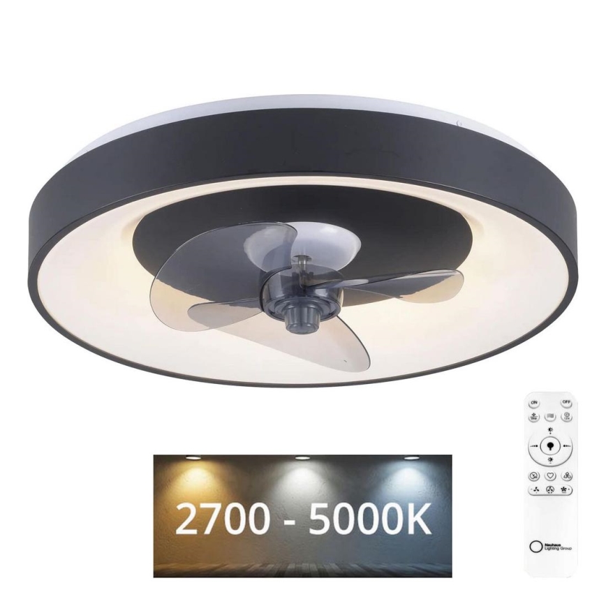 JUST LIGHT. 14644-18 - LED Plafoniera dimmerabile con ventilatore VENIKA LED/36W/230V diametro 48,6 cm 2700-5000K + telecomando