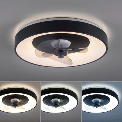 JUST LIGHT. 14644-18 - LED Plafoniera dimmerabile con ventilatore VENIKA LED/36W/230V diametro 48,6 cm 2700-5000K + telecomando
