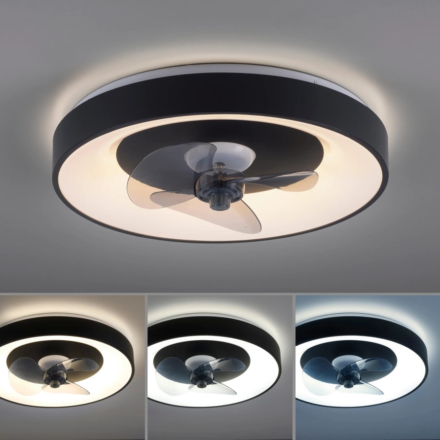 JUST LIGHT. 14644-18 - LED Plafoniera dimmerabile con ventilatore VENIKA LED/36W/230V diametro 48,6 cm 2700-5000K + telecomando
