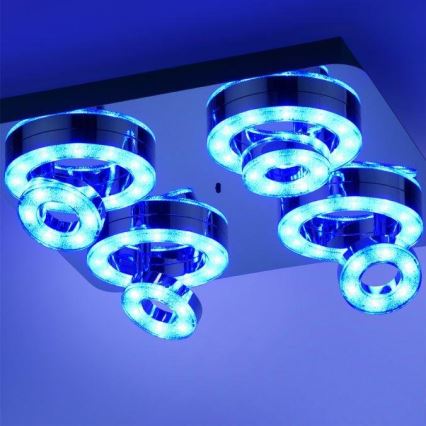 JUST LIGHT. 14662-17 - LED RGBW Faretto dimmerabile TIM LOLASMART 4xLED/5,9/230V 2700-5000K + telecomando