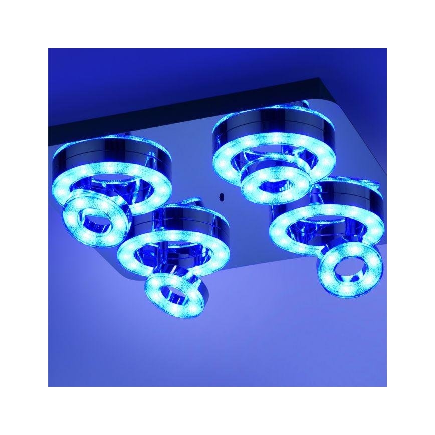 JUST LIGHT. 14662-17 - LED RGBW Faretto dimmerabile TIM LOLASMART 4xLED/5,9/230V 2700-5000K + telecomando