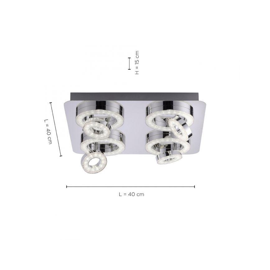 JUST LIGHT. 14662-17 - LED RGBW Faretto dimmerabile TIM LOLASMART 4xLED/5,9/230V 2700-5000K + telecomando