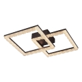 JUST LIGHT. 14732-18 - Plafoniera LED GLITRA LED/17,5W/230V 37,6x37,6 cm nera