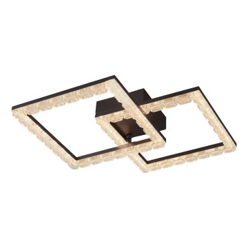 JUST LIGHT. 14732-18 - Plafoniera LED GLITRA LED/17,5W/230V 37,6x37,6 cm nera