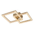 JUST LIGHT. 14732-60 - Plafoniera LED GLITRA LED/17,5W/230V 37,6x37,6 cm oro