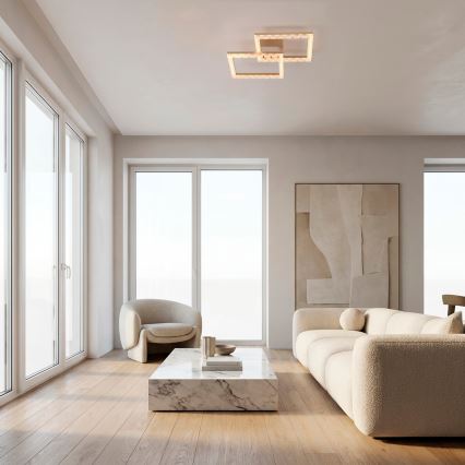 JUST LIGHT. 14732-60 - Plafoniera LED GLITRA LED/17,5W/230V 37,6x37,6 cm oro