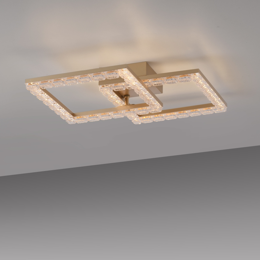 JUST LIGHT. 14732-60 - Plafoniera LED GLITRA LED/17,5W/230V 37,6x37,6 cm oro