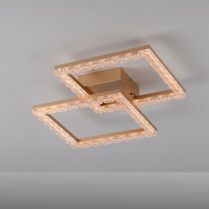 JUST LIGHT. 14732-60 - Plafoniera LED GLITRA LED/17,5W/230V 37,6x37,6 cm oro