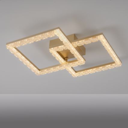 JUST LIGHT. 14732-60 - Plafoniera LED GLITRA LED/17,5W/230V 37,6x37,6 cm oro