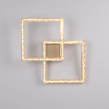 JUST LIGHT. 14732-60 - Plafoniera LED GLITRA LED/17,5W/230V 37,6x37,6 cm oro