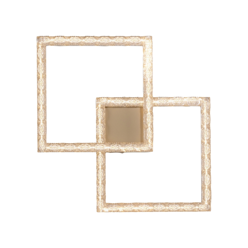 JUST LIGHT. 14732-60 - Plafoniera LED GLITRA LED/17,5W/230V 37,6x37,6 cm oro