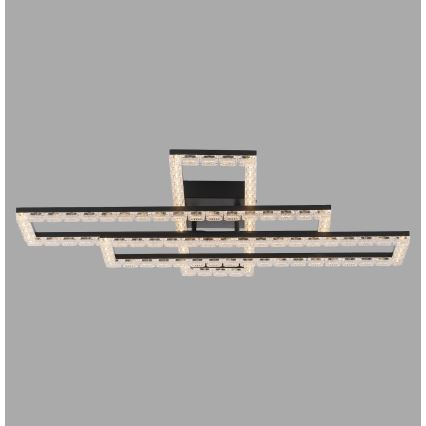 JUST LIGHT. 14733-18 - Plafoniera LED GLITRA LED/35W/230V 57x72 cm nera