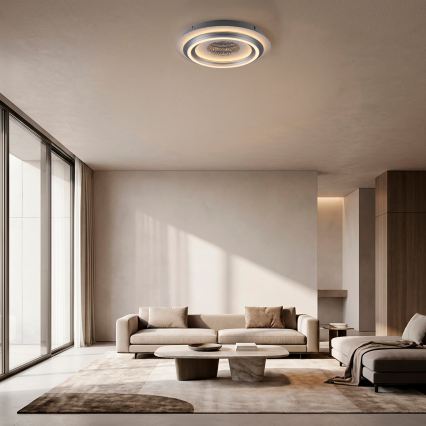 JUST LIGHT. 15089-21 - Plafoniera LED CICHIO LED/36W/230V Ø 40 cm cromo opaco