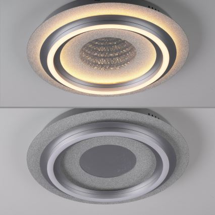 JUST LIGHT. 15089-21 - Plafoniera LED CICHIO LED/36W/230V Ø 40 cm cromo opaco