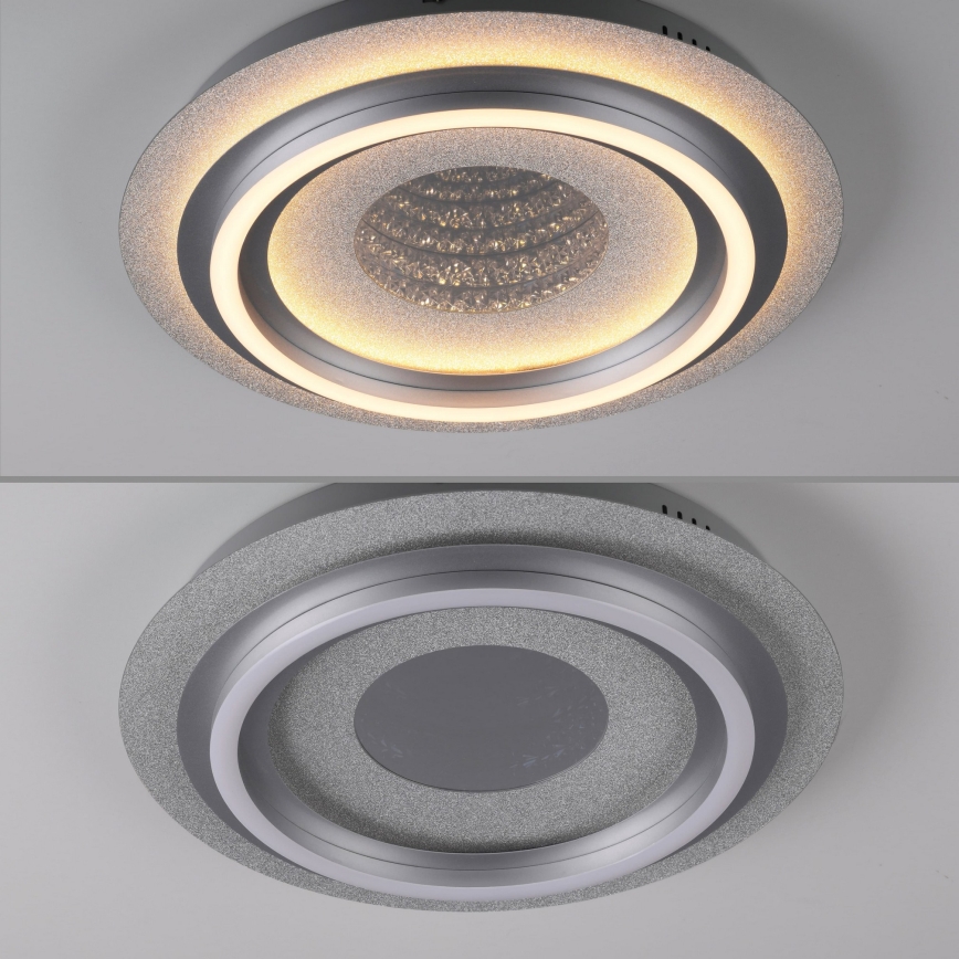 JUST LIGHT. 15089-21 - Plafoniera LED CICHIO LED/36W/230V Ø 40 cm cromo opaco