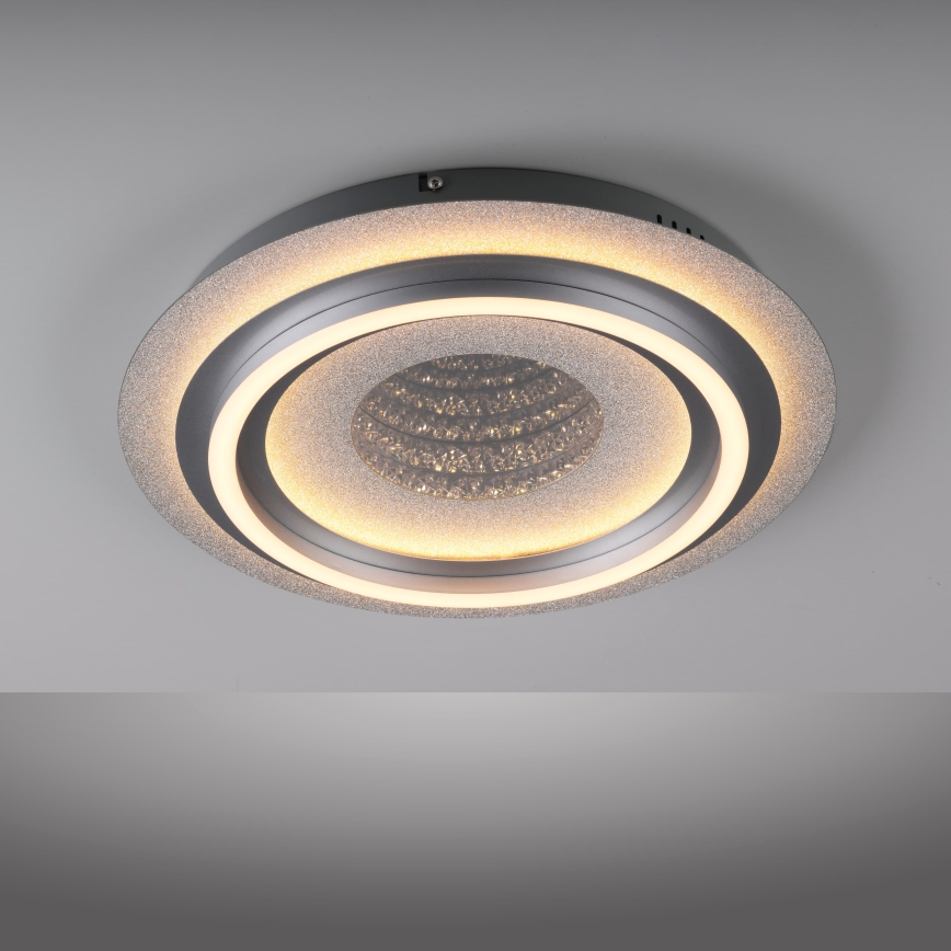 JUST LIGHT. 15089-21 - Plafoniera LED CICHIO LED/36W/230V Ø 40 cm cromo opaco