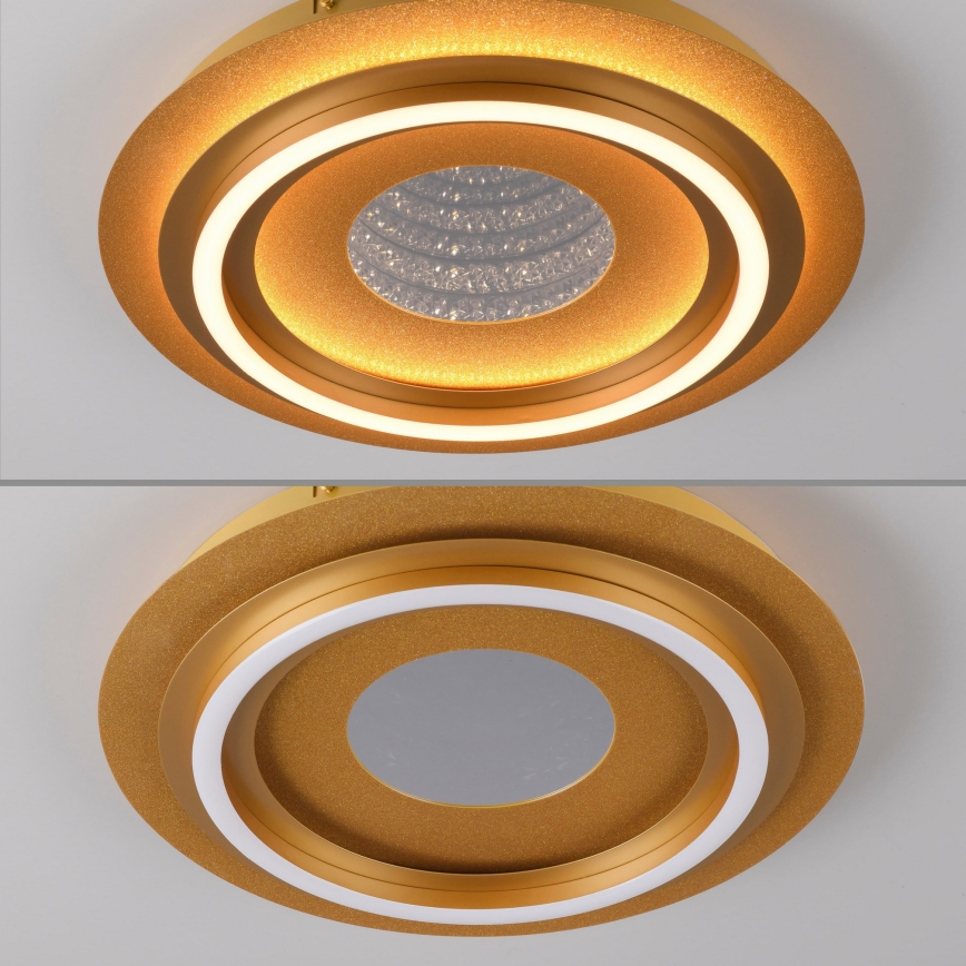 JUST LIGHT. 15089-60 - Plafoniera LED CICHIO LED/36W/230V Ø 40 cm dorata