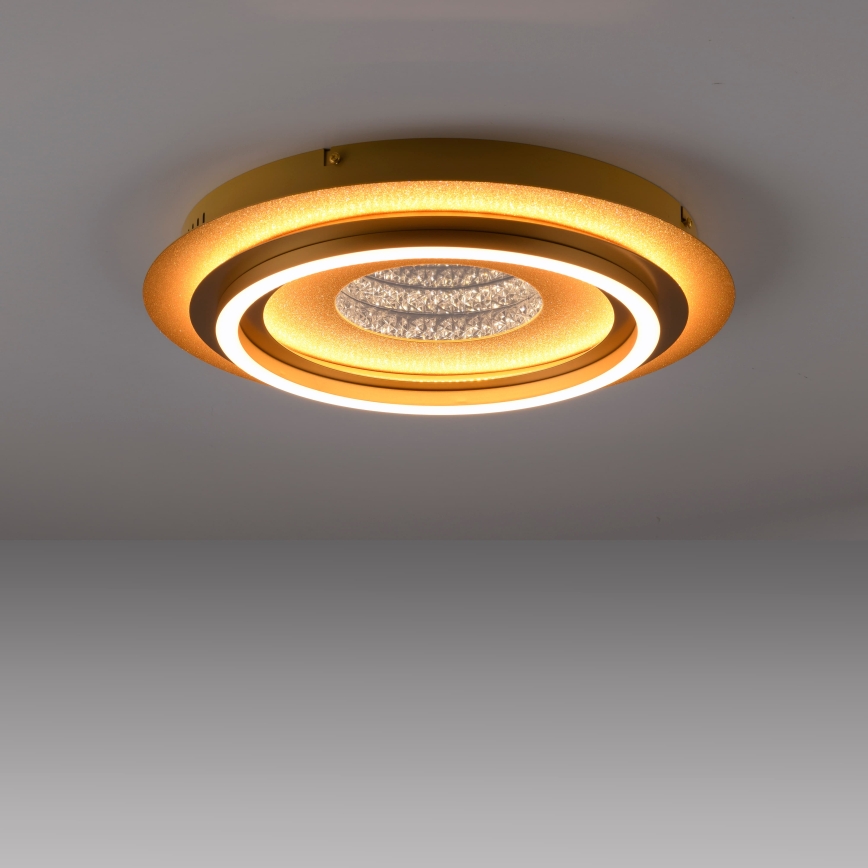 JUST LIGHT. 15089-60 - Plafoniera LED CICHIO LED/36W/230V Ø 40 cm dorata