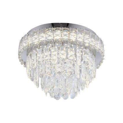 JUST LIGHT. 15092-17 - Plafoniera LED KULUNKA LED/33W/230V Ø 38 cm cromo lucido