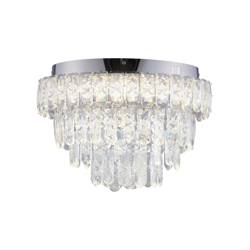 JUST LIGHT. 15092-17 - Plafoniera LED KULUNKA LED/33W/230V Ø 38 cm cromo lucido