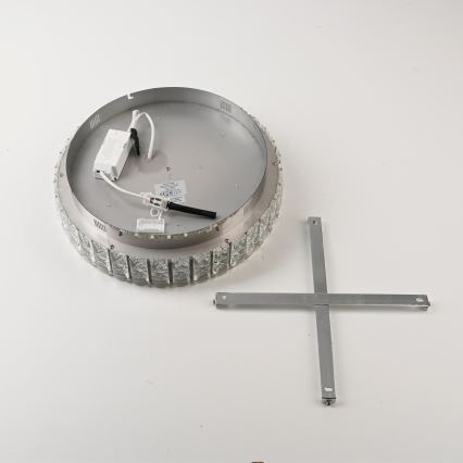 JUST LIGHT. 15092-17 - Plafoniera LED KULUNKA LED/33W/230V Ø 38 cm cromo lucido