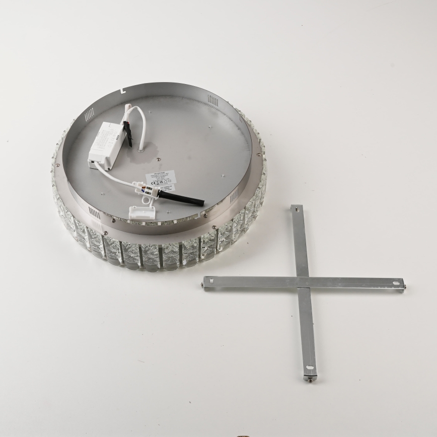 JUST LIGHT. 15092-17 - Plafoniera LED KULUNKA LED/33W/230V Ø 38 cm cromo lucido