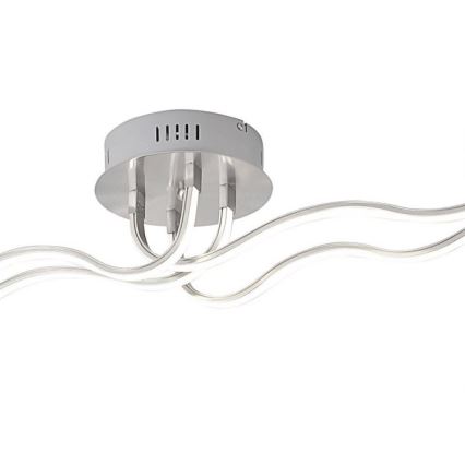JUST LIGHT. 15126-55 - Lampadario a plafone LED WAVE LED/29,4W/230V cromo opaco