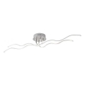JUST LIGHT. 15126-55 - Lampadario a plafone LED WAVE LED/29,4W/230V cromo opaco