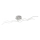 JUST LIGHT. 15126-55 - Lampadario a plafone LED WAVE LED/29,4W/230V cromo opaco