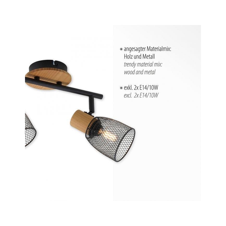 JUST LIGHT. 15192-79 - Faretto TAMIS 2xE14/10W/230V