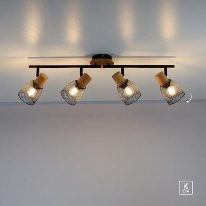 JUST LIGHT. 15194-79 - Faretto TAMIS 4xE14/10W/230V