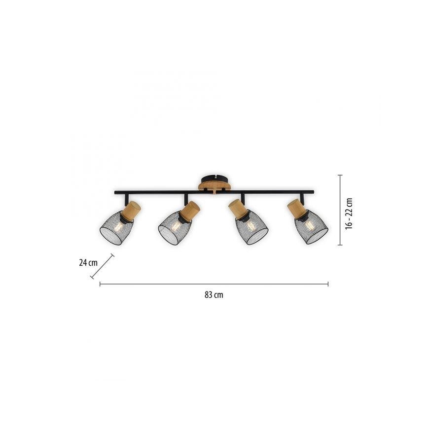 JUST LIGHT. 15194-79 - Faretto TAMIS 4xE14/10W/230V