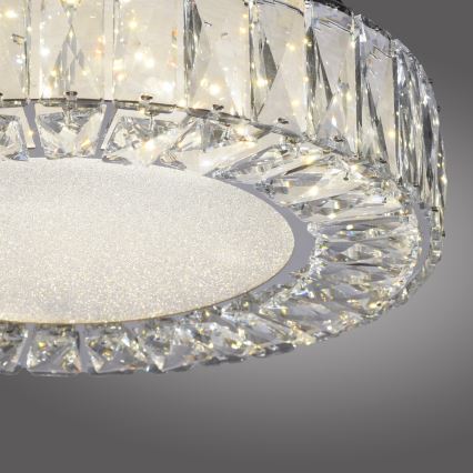 JUST LIGHT. 15221-17 - Plafoniera LED KULUNKA LED/32W/230V Ø 37 cm cromo lucido