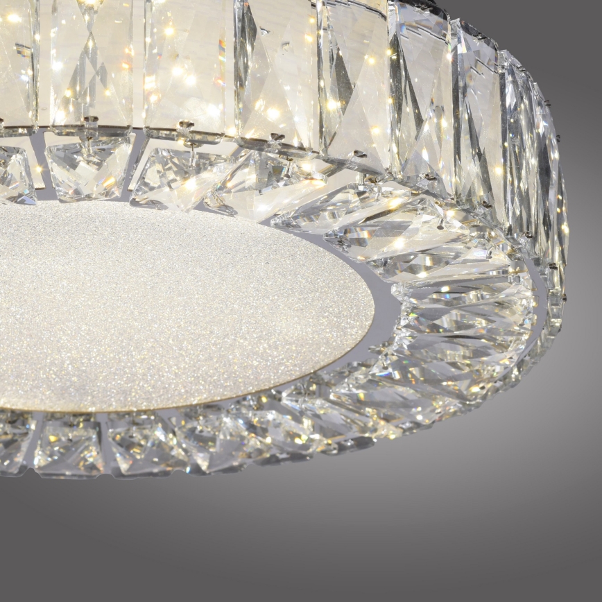 JUST LIGHT. 15221-17 - Plafoniera LED KULUNKA LED/32W/230V Ø 37 cm cromo lucido